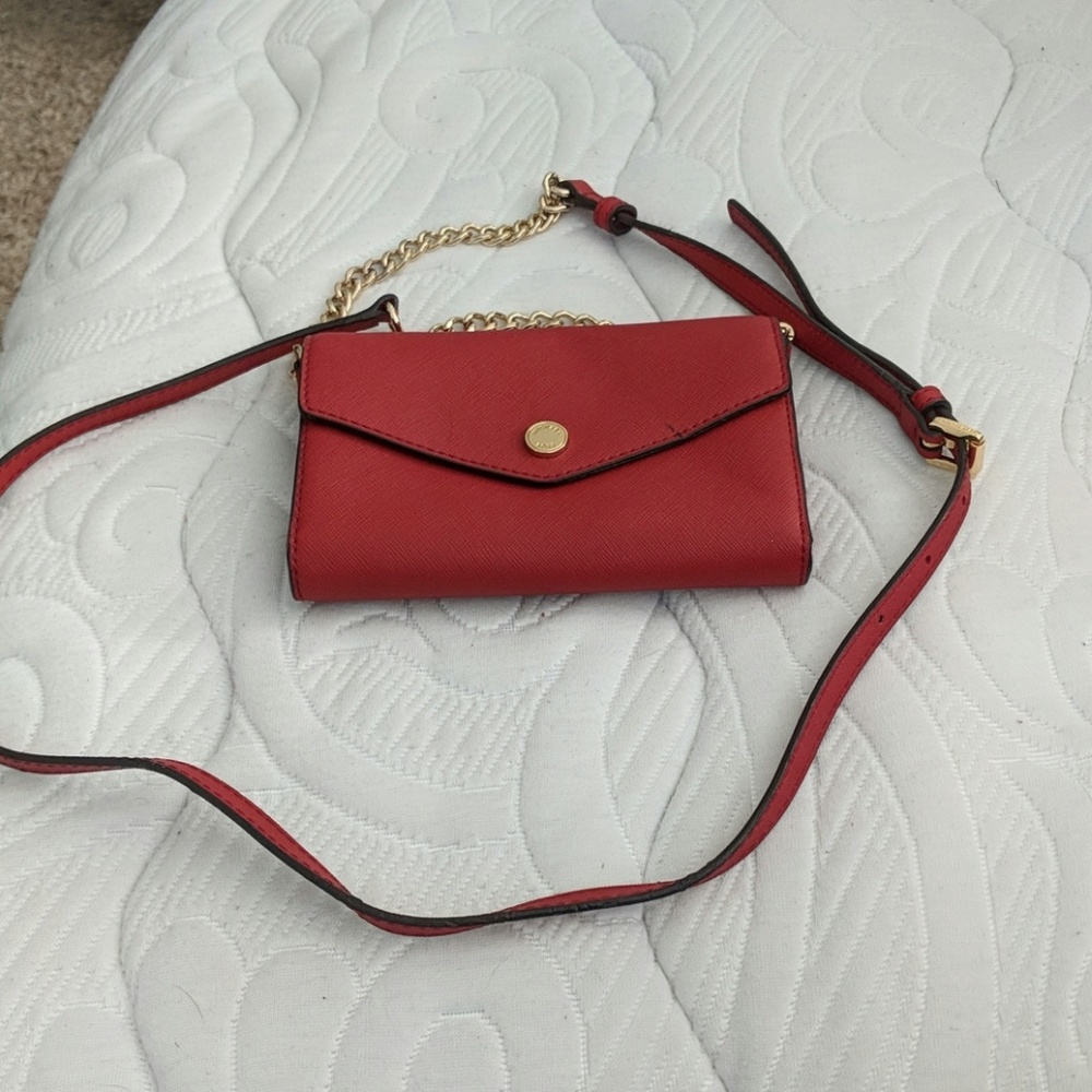 Michael Kors wallet with crossbody strap